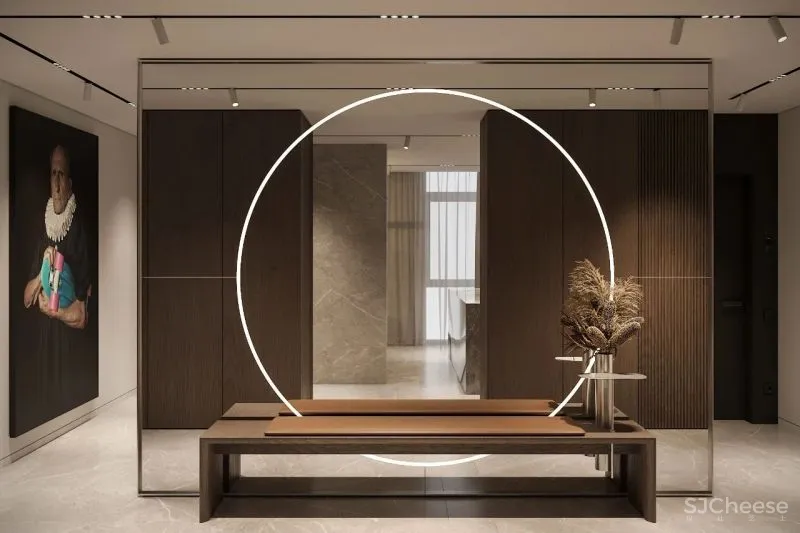 156㎡深棕极简美学,轻奢的气质体现