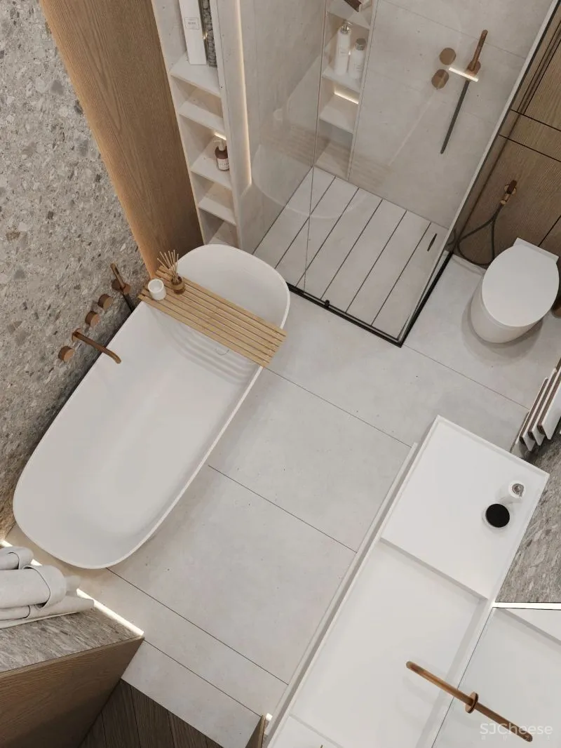 190㎡三居室，拥有阳光大露台，宁静简练！