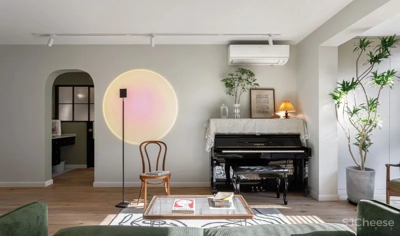 强烈安利超美中古风!83㎡两室改三室,安放三代五口人,收纳真心强大!