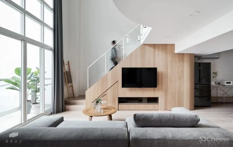 165㎡原木复式,温暖质感