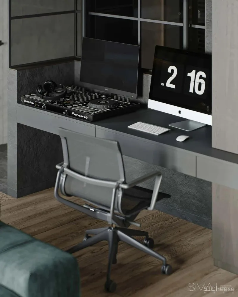 90㎡黑色沉稳，豪宅范儿十足