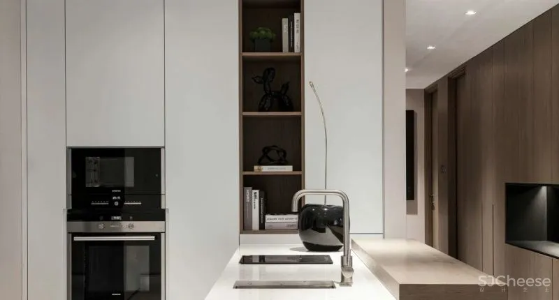 180㎡简约大平层，温和质感的湖畔住宅 南筑设计