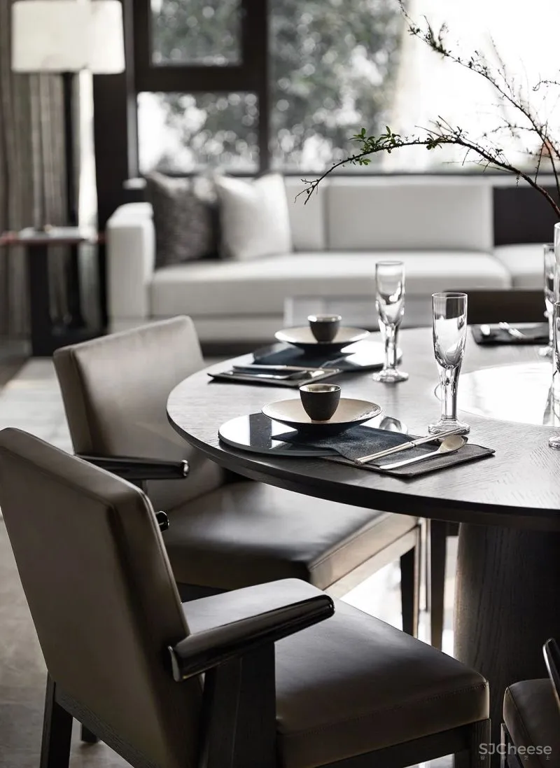 ONE CU壹方设计 成都卓越·晴翠 350㎡气质大宅,麓湖之畔,向心而居