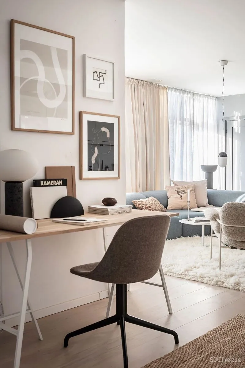 60㎡温柔知性的美,瑞典单身女子公寓