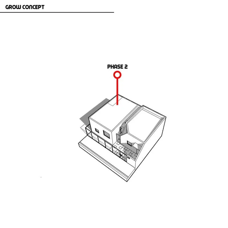 印度尼西亚，雅加达，“双胞胎”住宅 DELUTION