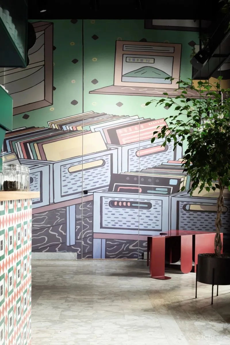 IRA LYSIUK 90㎡咖啡厅设计,现代与历史的交织