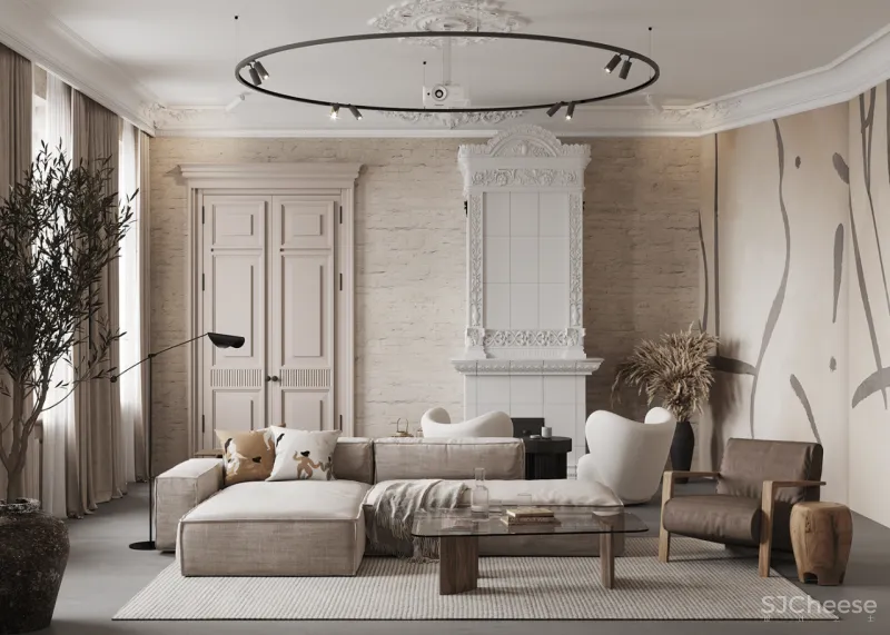 优雅大平层,轻奢有度的欧式风情!