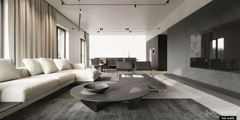 155㎡俄罗斯极简设计,沉静的艺术!