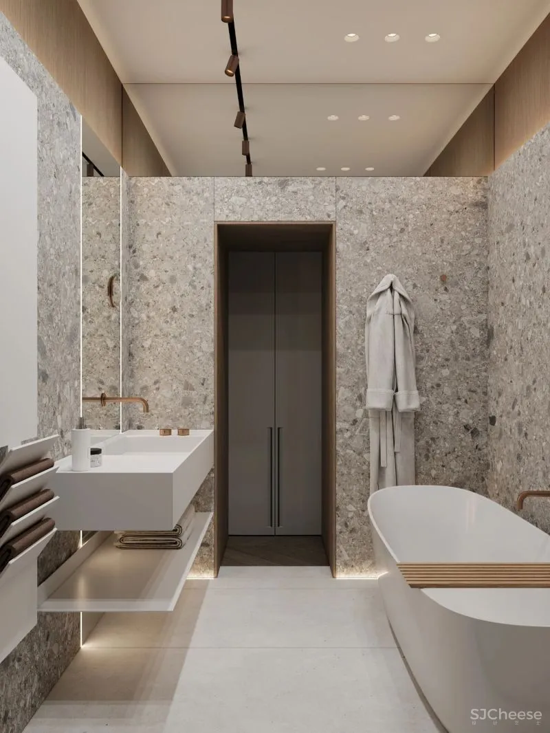 190㎡三居室，拥有阳光大露台，宁静简练！