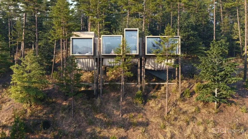 OBRIY新作 一座置身于山林间的瑜伽馆