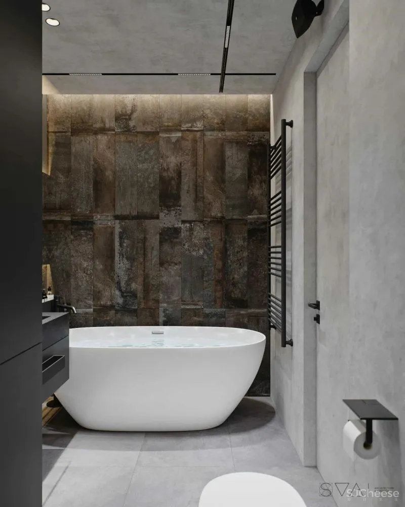 90㎡黑色沉稳，豪宅范儿十足