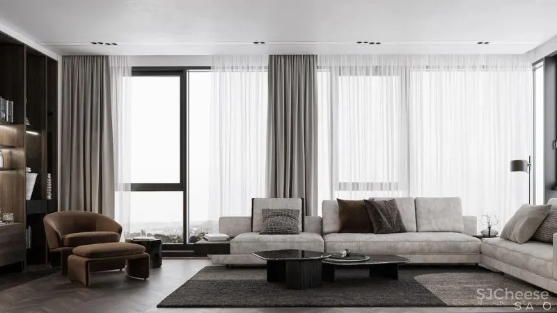 SAO Studio 轻奢大平层,高贵生活!