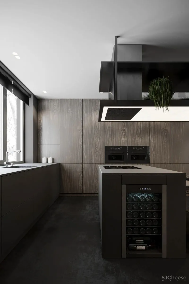 高级灰复式公寓,混凝土这么用简单又大气