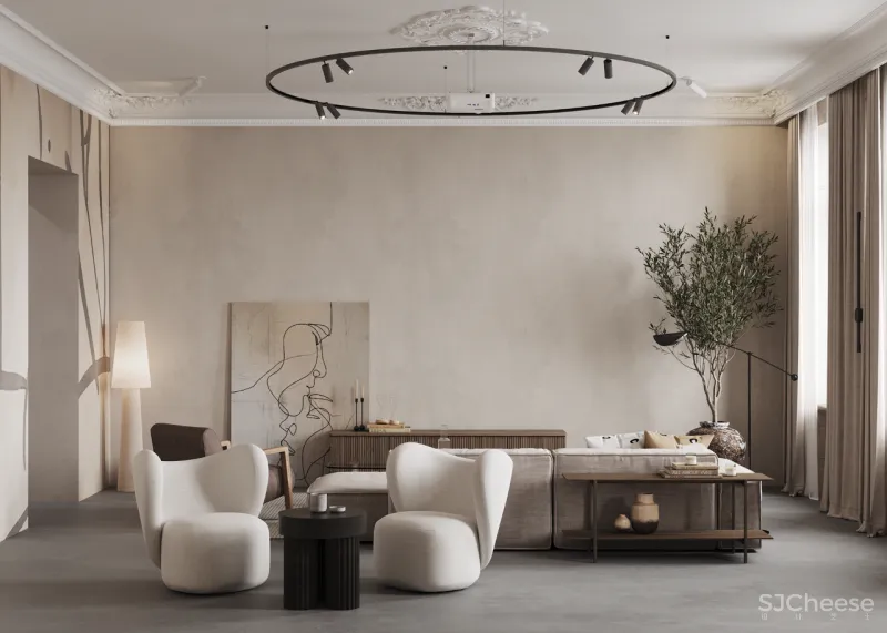 优雅大平层,轻奢有度的欧式风情!