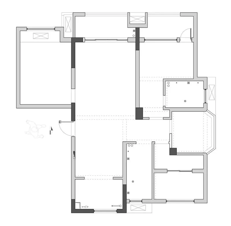 豆绿浅粉 蜂蜜色,折衷主义现代格调 禄本设计