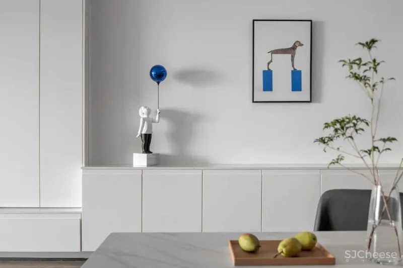 皇家蓝与爱马仕橙,极简空间的时尚活力感 宏福樘设计