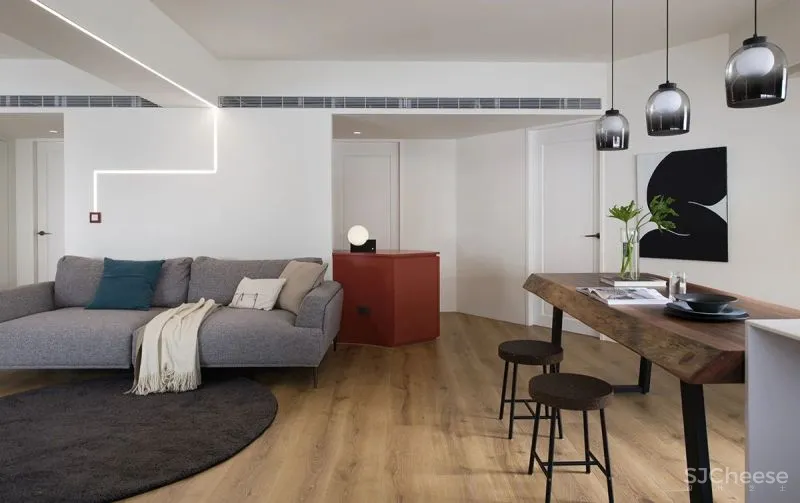 舍弃茶几，不做电视墙！全屋简约风，耐看不过时