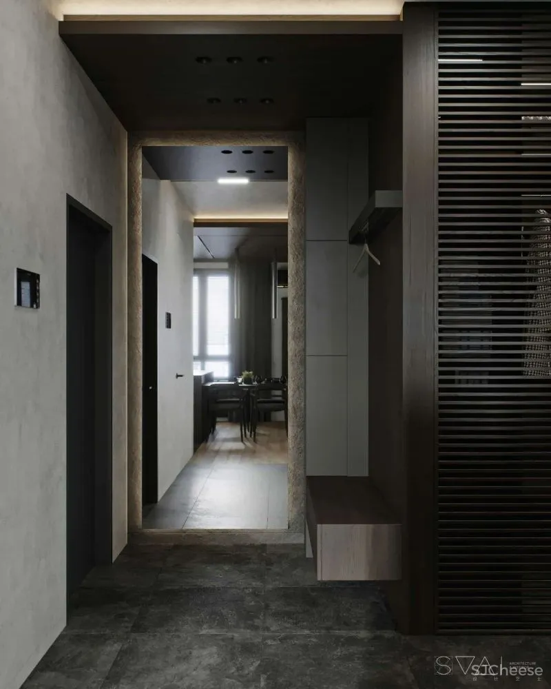 90㎡黑色沉稳，豪宅范儿十足