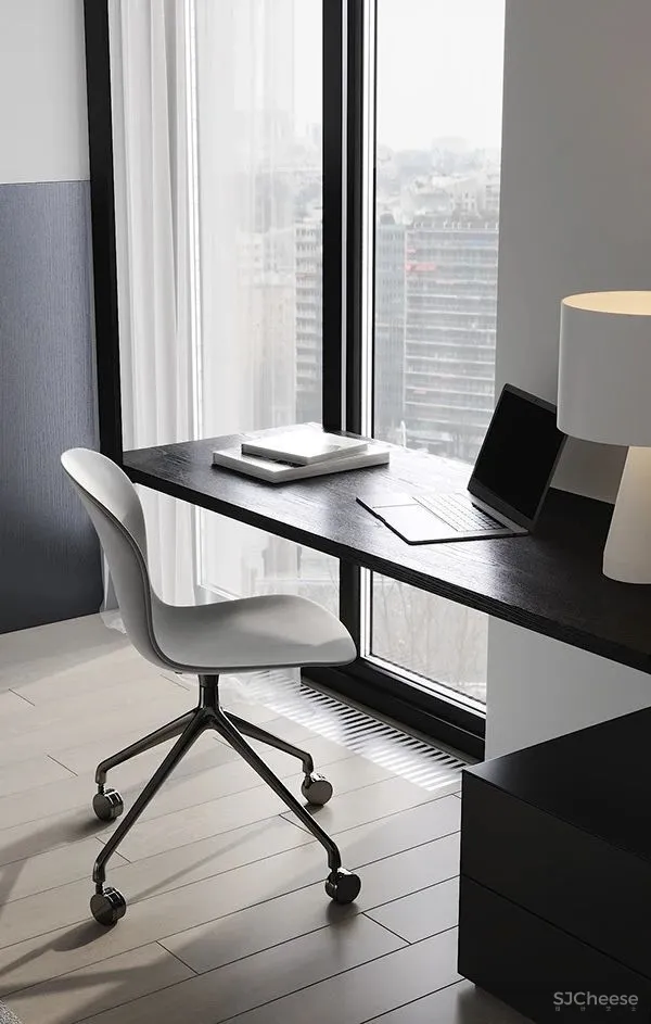 质感黑白灰公寓,释放简约而高雅的魅力!