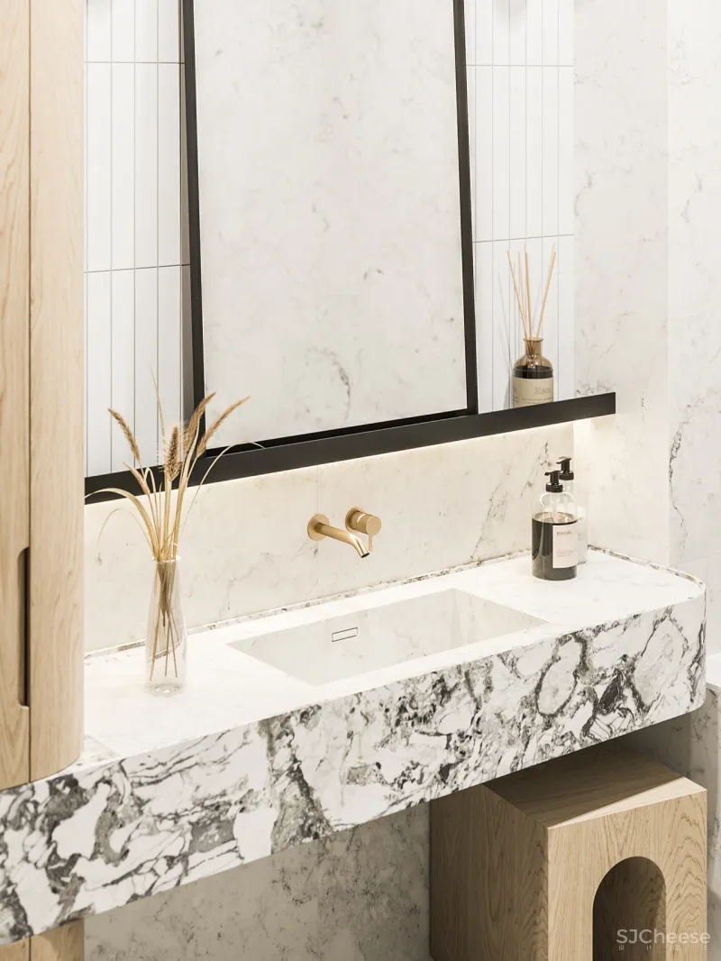 90㎡ 两室一厅,拱形元素的时尚应用,清爽又个性!