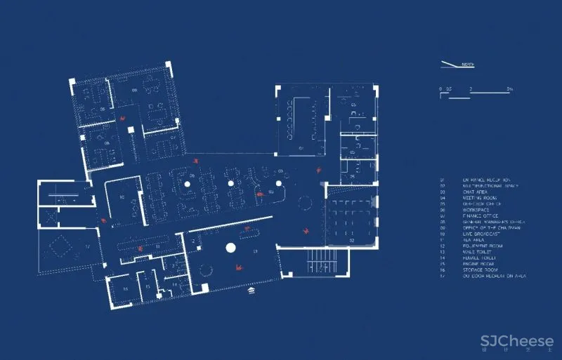 知白设计 × 智见未来办公空间:趣味分割