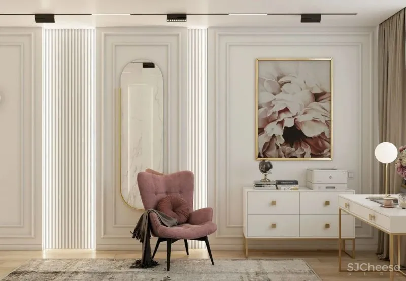 120m²私宅设计，黄铜与轻奢的邂逅