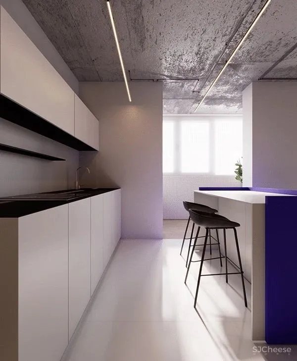 蓝灰色轻工业风，鲜活又沉稳！