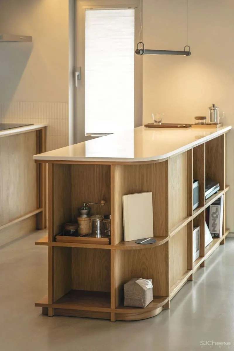 原木度假风，济州岛上的极简小公寓