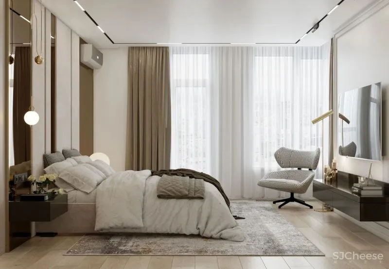 120m²私宅设计，黄铜与轻奢的邂逅