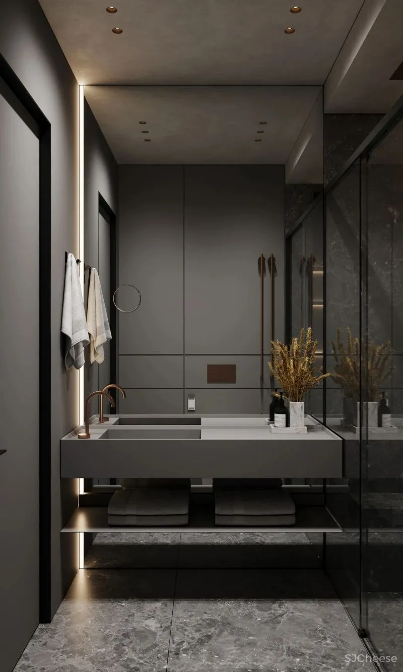 190㎡三居室，拥有阳光大露台，宁静简练！