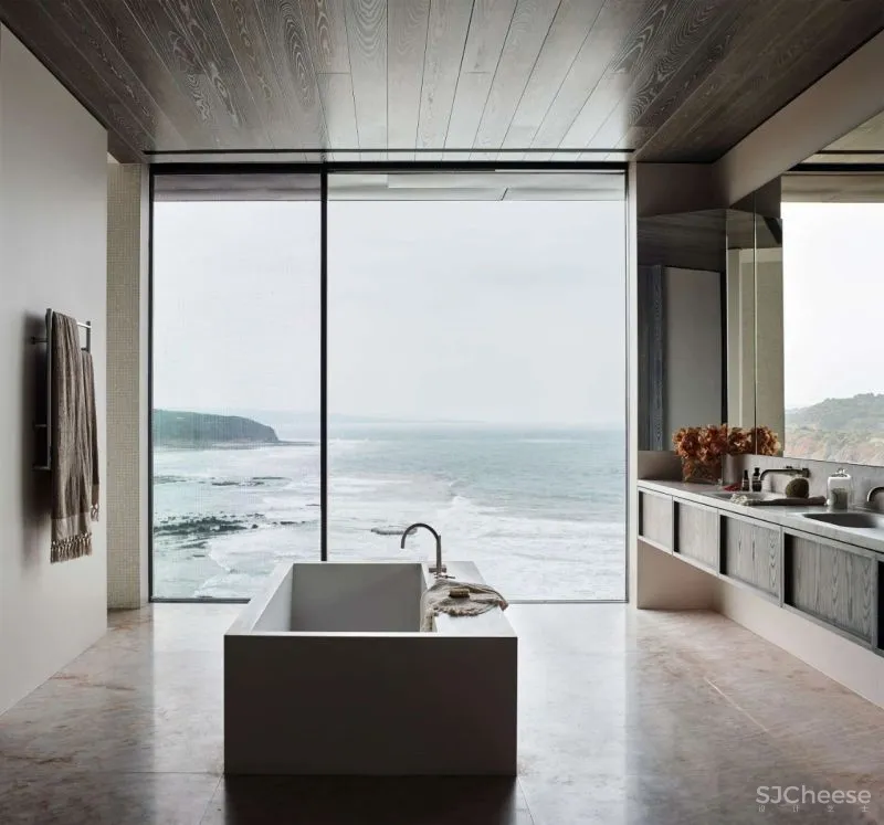 Rob Mills新作,兼具质朴与奢华的海边豪宅设计