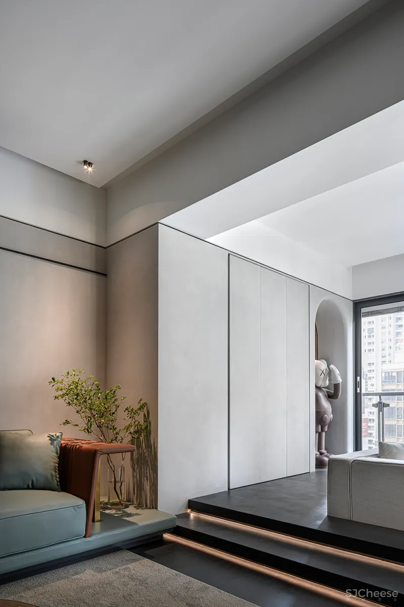 206㎡简约大平层,打破常规、简单纯粹!