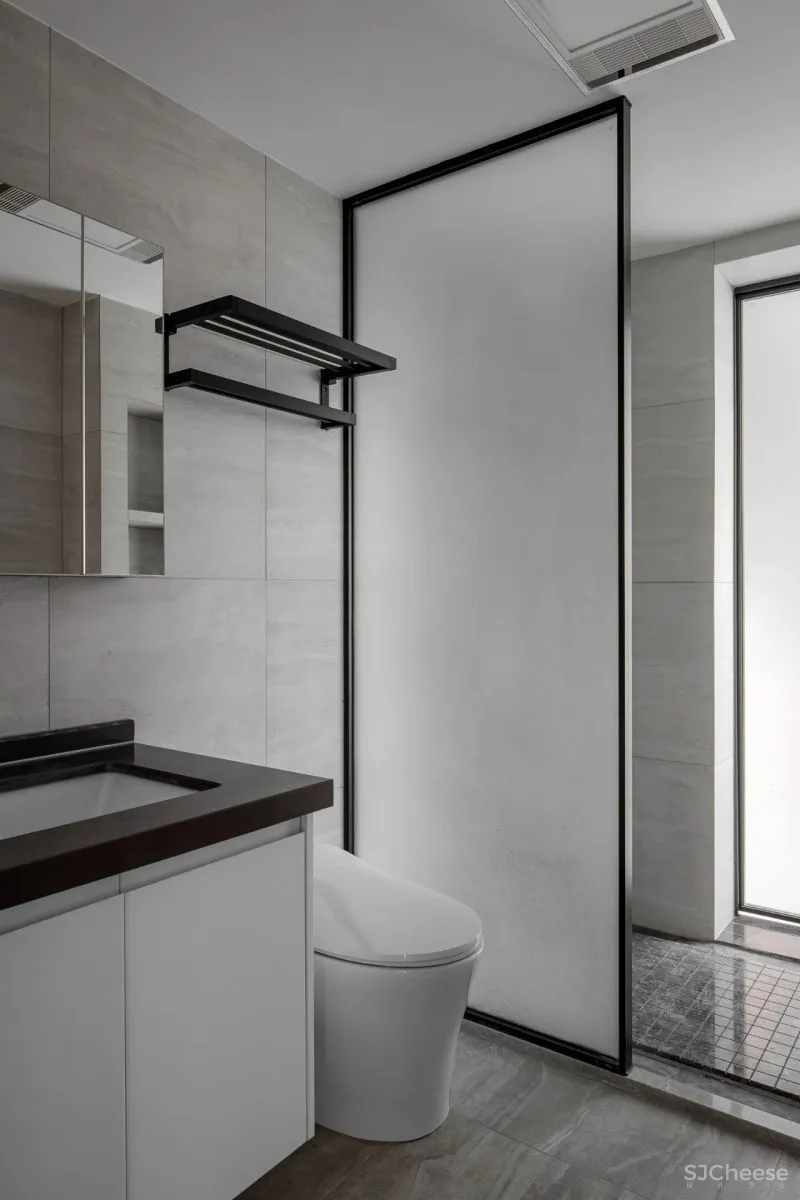 皇家蓝与爱马仕橙,极简空间的时尚活力感 宏福樘设计