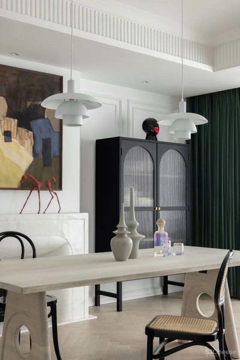 去浓郁、去奢华的140㎡随性法式复古风,艺术极了!