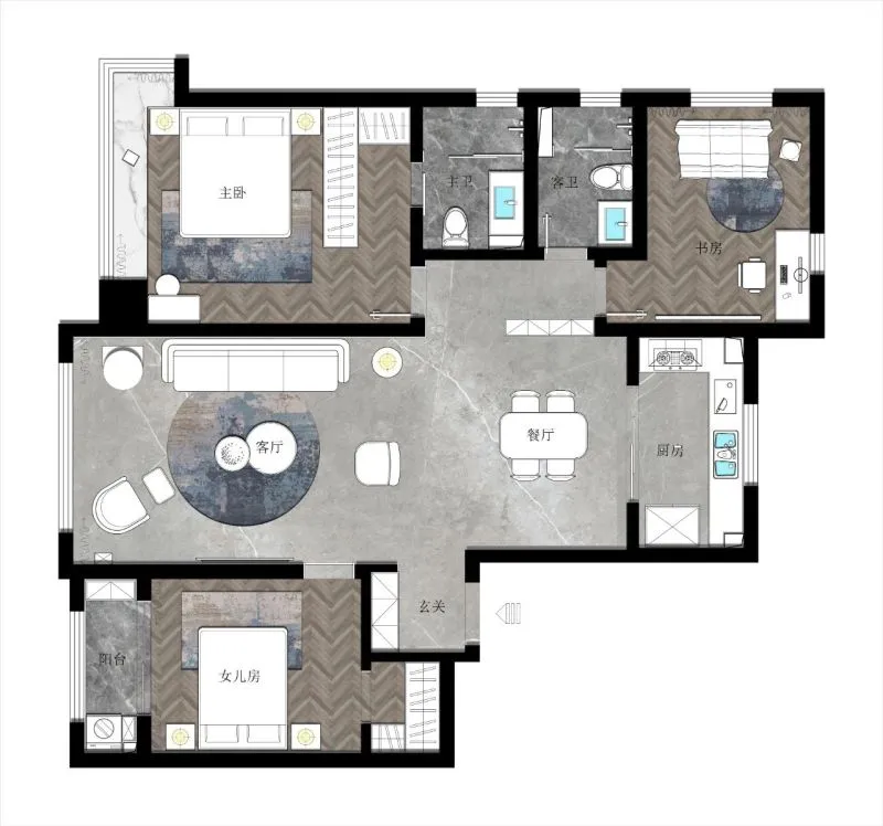 轻颜——精致小雅,焕新精装房格调|东荷逸品