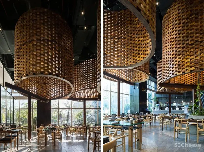 置身于高楼之中,游离于城市之外——越南Pizza 4P’s餐厅