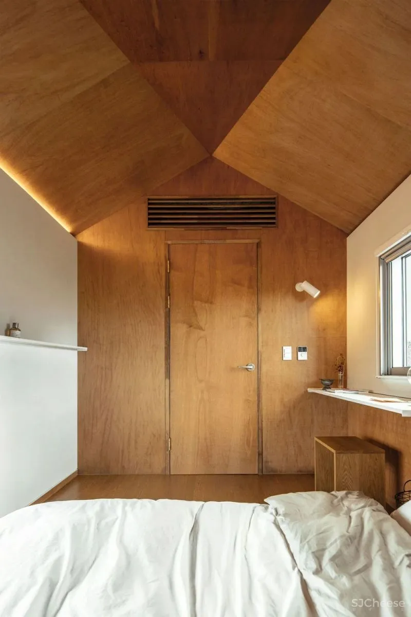 原木度假风，济州岛上的极简小公寓