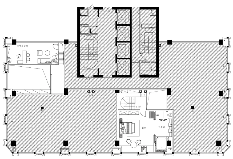 福州 • 6#楼办公样板-会所 JKD间空