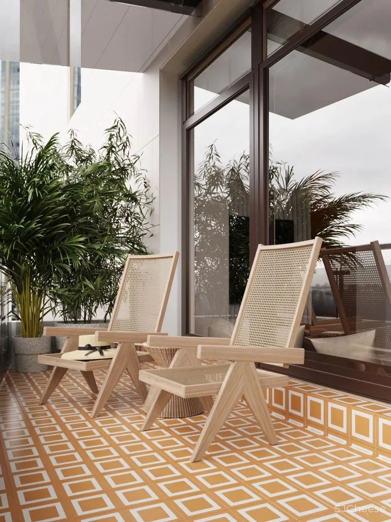 大户型下的浓郁枫叶红,留存满室的明朗光泽!