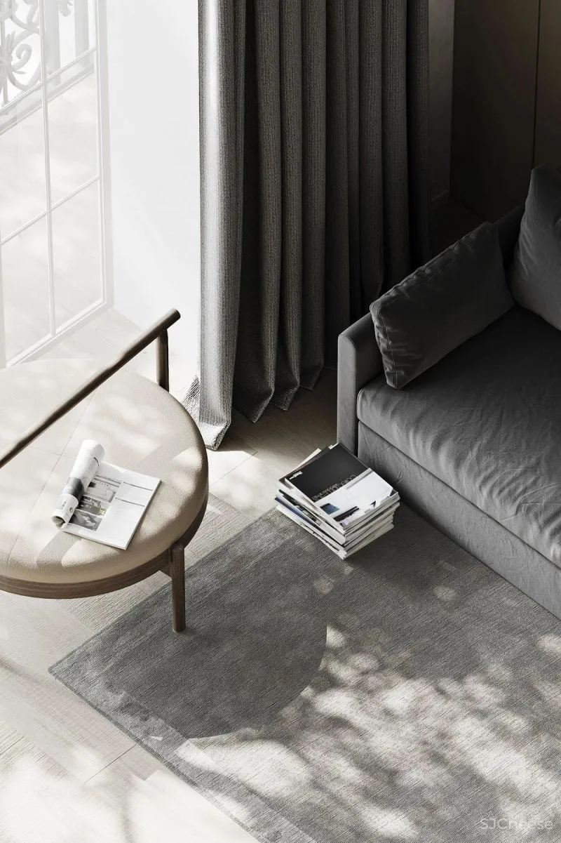 黑白灰极简公寓,越简单越高级!