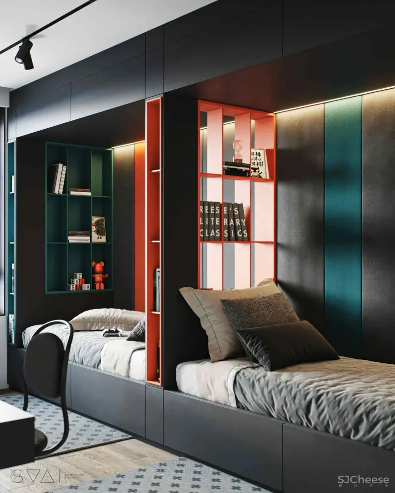 90㎡黑色沉稳，豪宅范儿十足