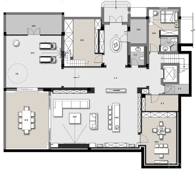 DASHING 大舍空间设计 苏州 1000㎡ 独栋别墅，以静观来审视日常！