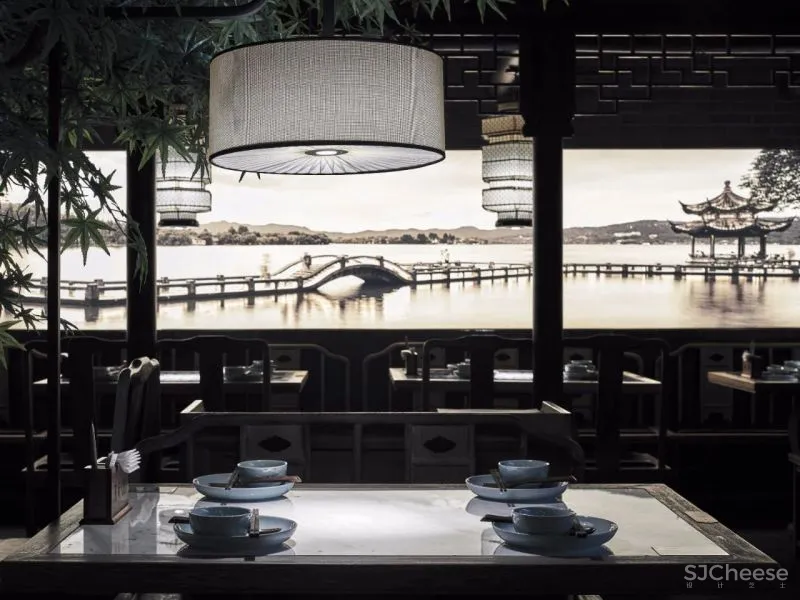 借鉴江南院落概念,引入徽派建筑意境