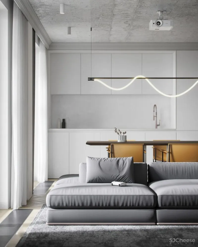 90㎡的实用系现代住宅,高级感炸裂!