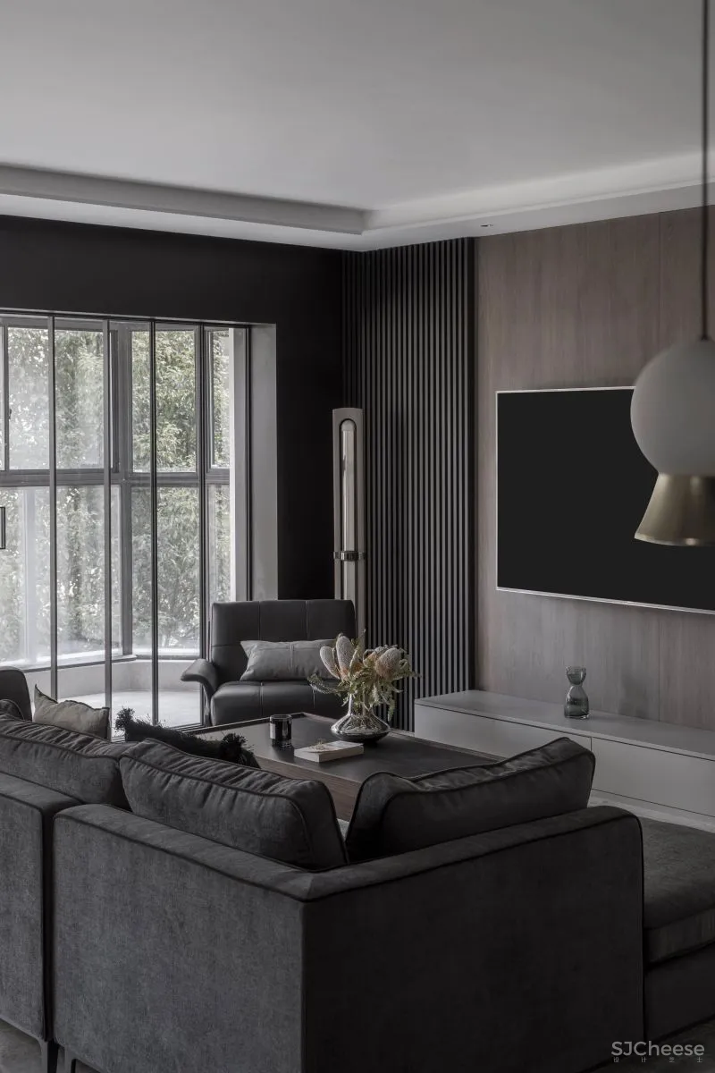 空间连通却互不干扰,全屋隐形收纳,上海190㎡大平层到底什么样?