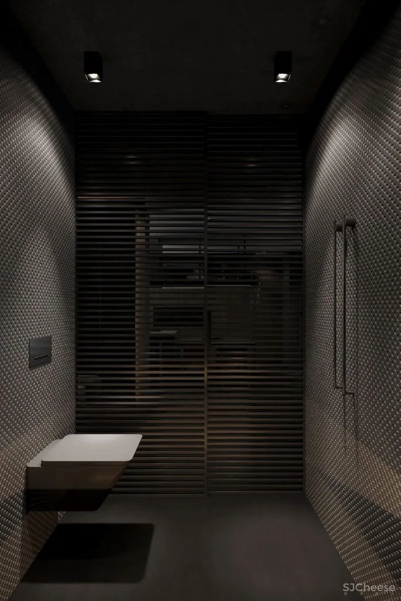 高级灰复式公寓,混凝土这么用简单又大气