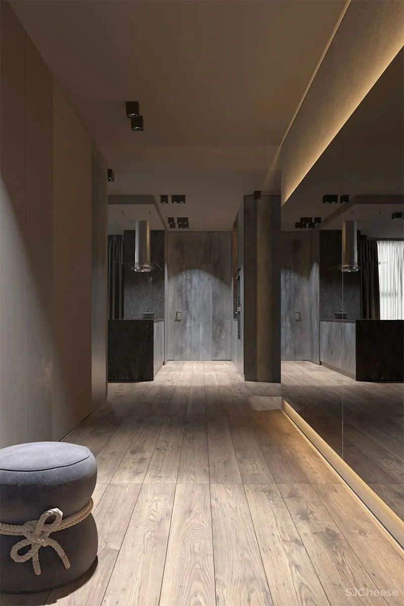 161㎡现代优雅,暗黑魅力