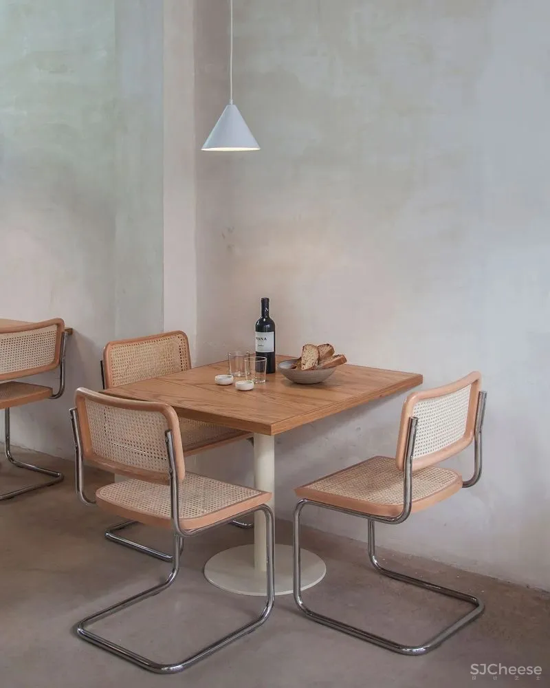 极简主义的OPA餐厅,手工制作的室内素食美食