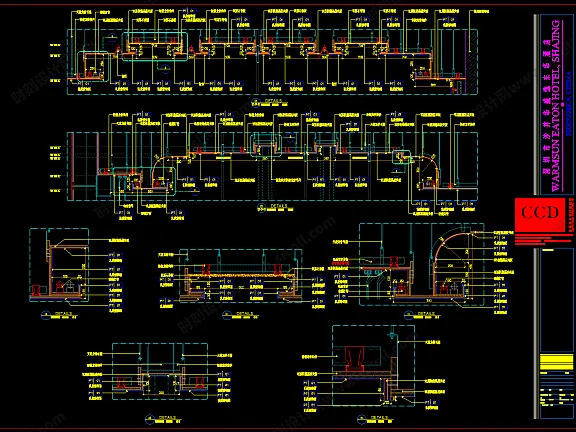 CCD知名设计公司标准丨CAD施工图制图规范+字体+图库+线型+节点+大样+门表+图例+打印样式丨130M