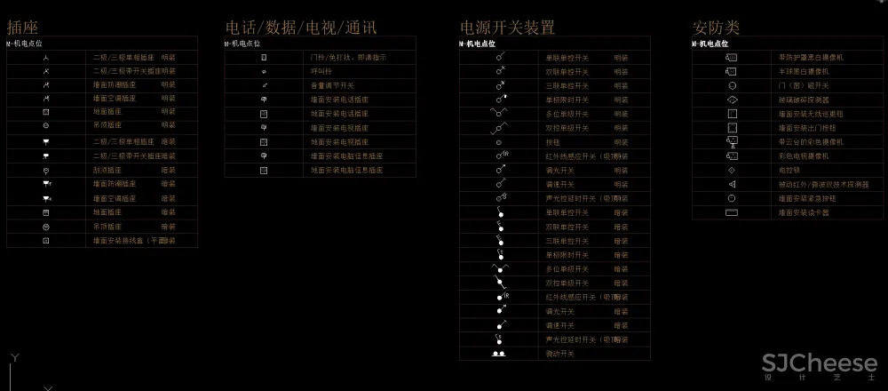 金螳螂制图规范丨CAD施工图标准图层图例说明打印线型索引符号填充字体-64.3M